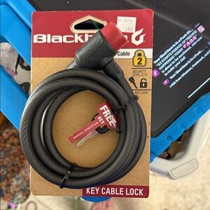 Red and Black Key Cable Lock